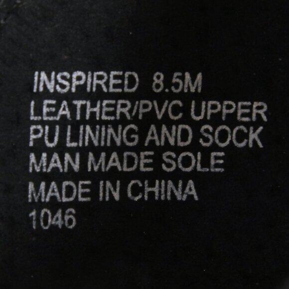 Steve Madden Inspired Leather Ankle Strap Clear Heel Sandal Black Women Size 8.5 - Picture 12 of 12